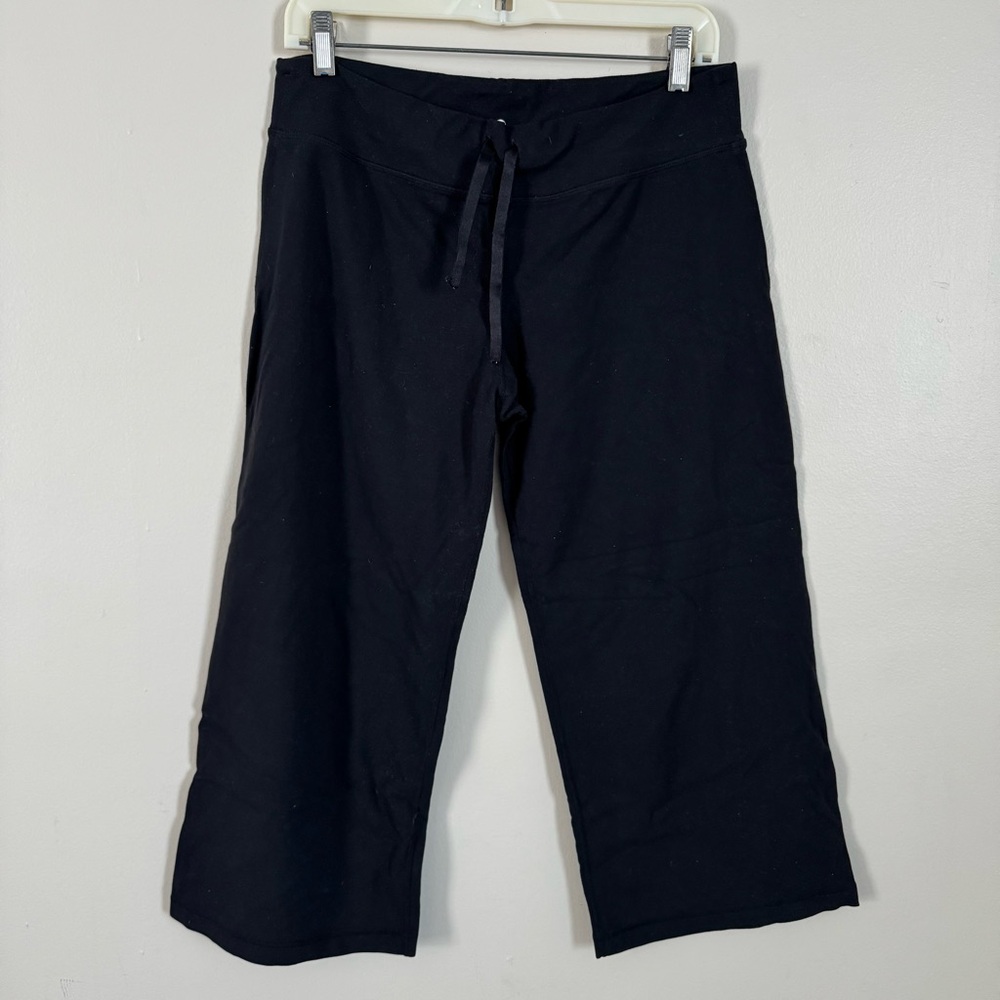 LuLuLemon Black Crop Wide Leg Pants - size 8